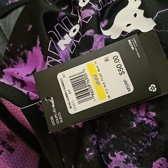 Under Armour Project Rock Mesh Printed Tank Top Shirt Medium NWT - Picture 4 of 9